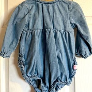 Ruffle Butts Denim Bubble Romper 12 - 18 months